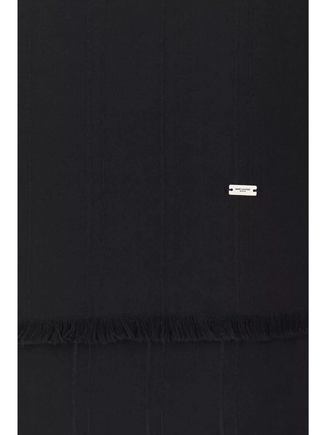 Saint Laurent Fringed Silk Scarf Soft Texture