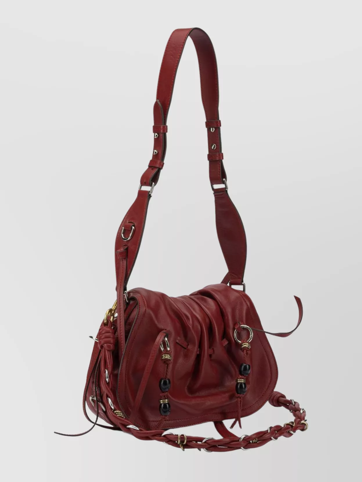 Isabel Marant Ruched Shoulder Bag Adjustable Strap