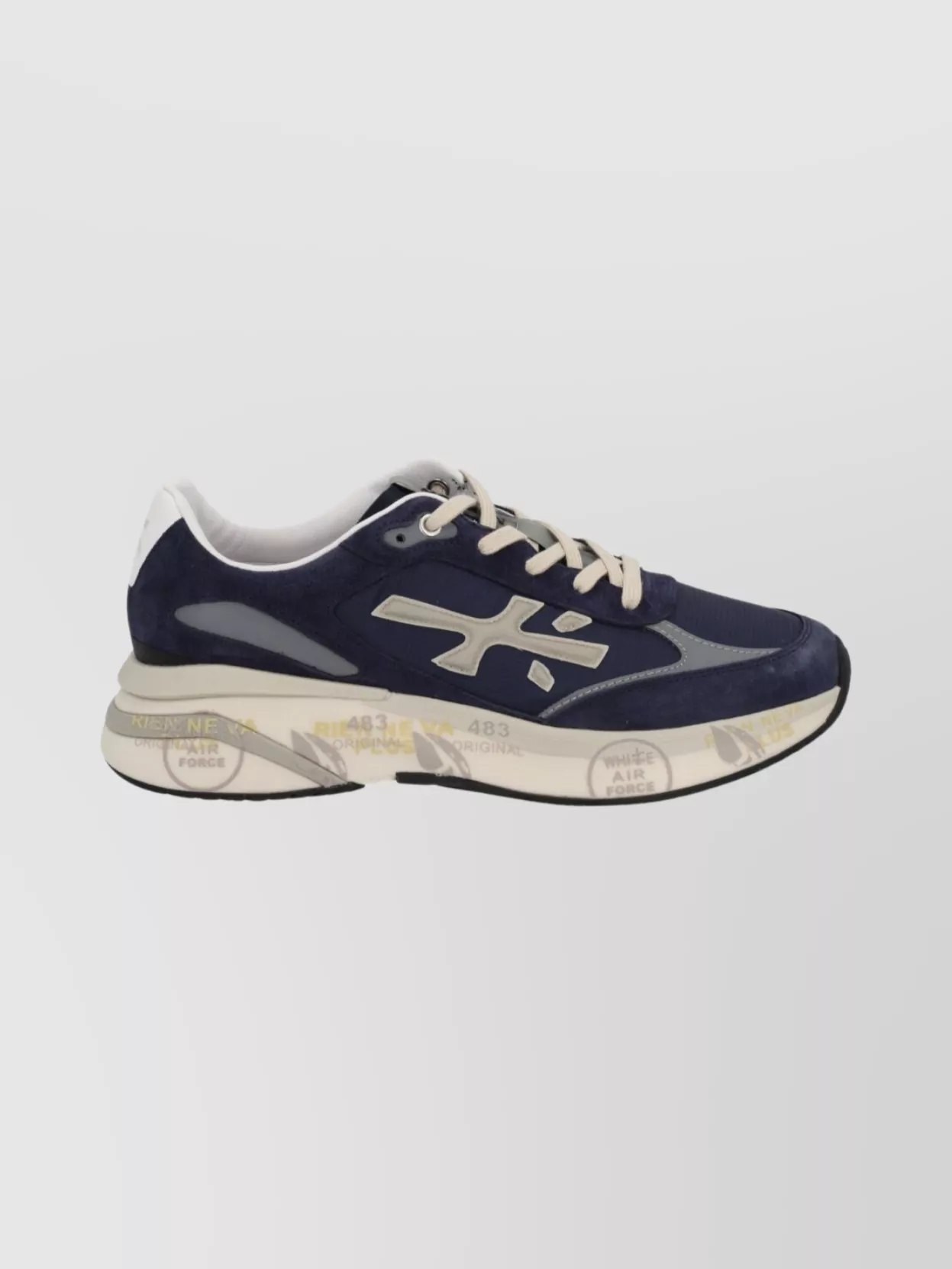Premiata Stylish Sneakers With Suede And Mesh