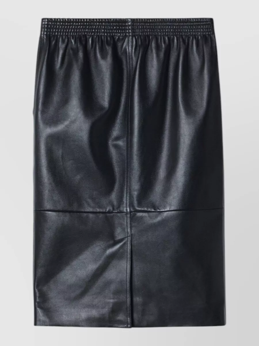 Chloé Leather Straight Skirt