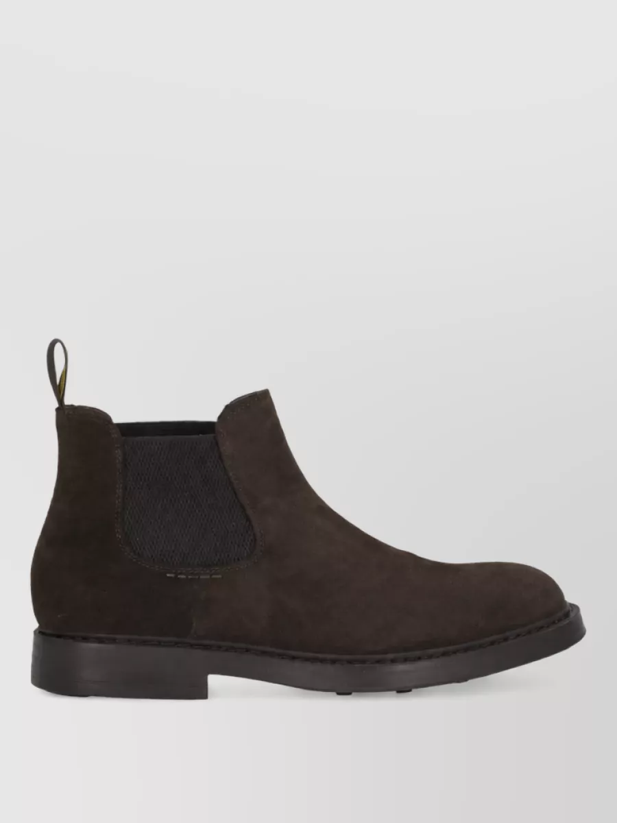 Doucal's Suede Leather Chelsea Ankle Boots