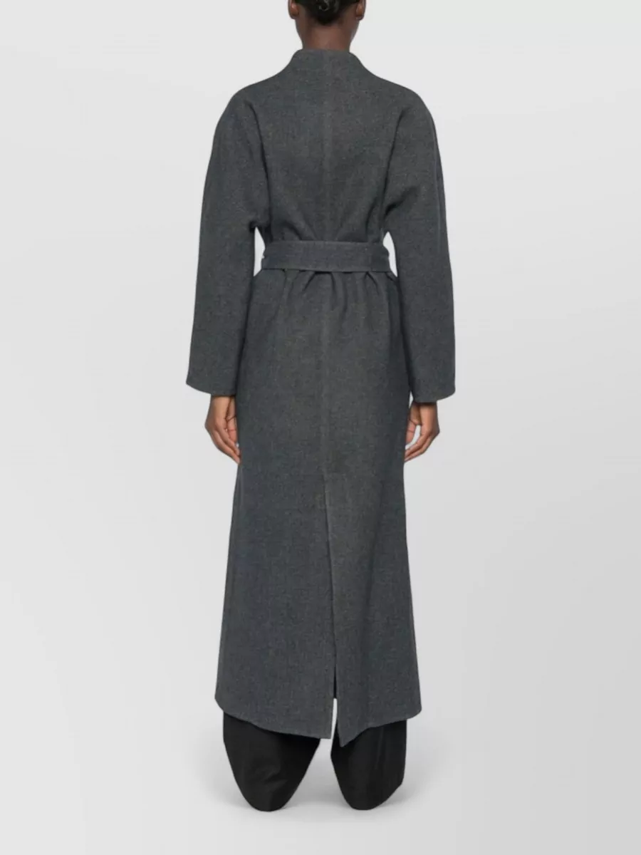 Cortana Wool-Blend Belted Long Dressing Gown