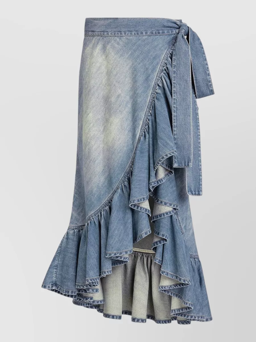 Alaïa denim mini skirt