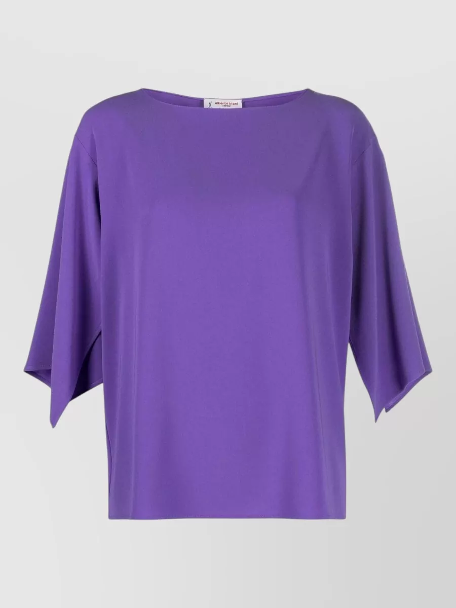 Alberto Biani Cady 3/4-Sleeve Blouse