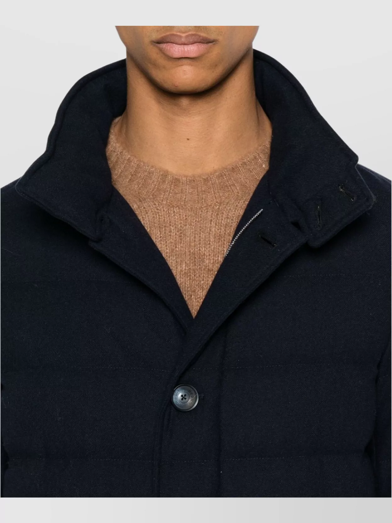 Herno Quilted Jacket With High Collar And Pockets