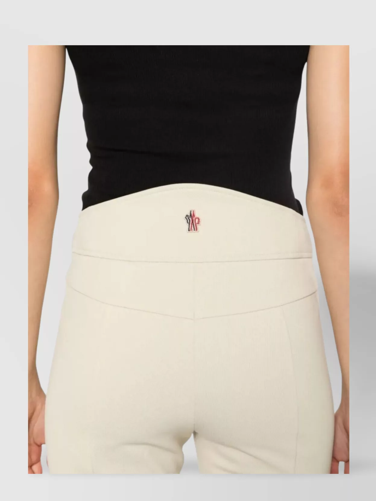Moncler Stretch Twill Trousers Fleece Cuffs