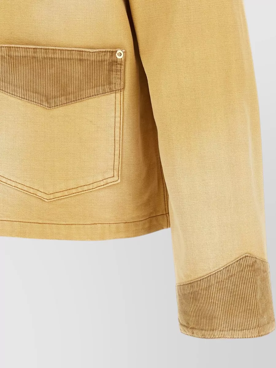 Wales Bonner Cotton Paneled Shirt Jacket
