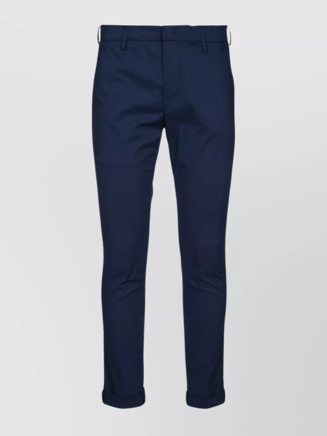 Dondup Gaubert Trousers Cuffed Hem In Blue