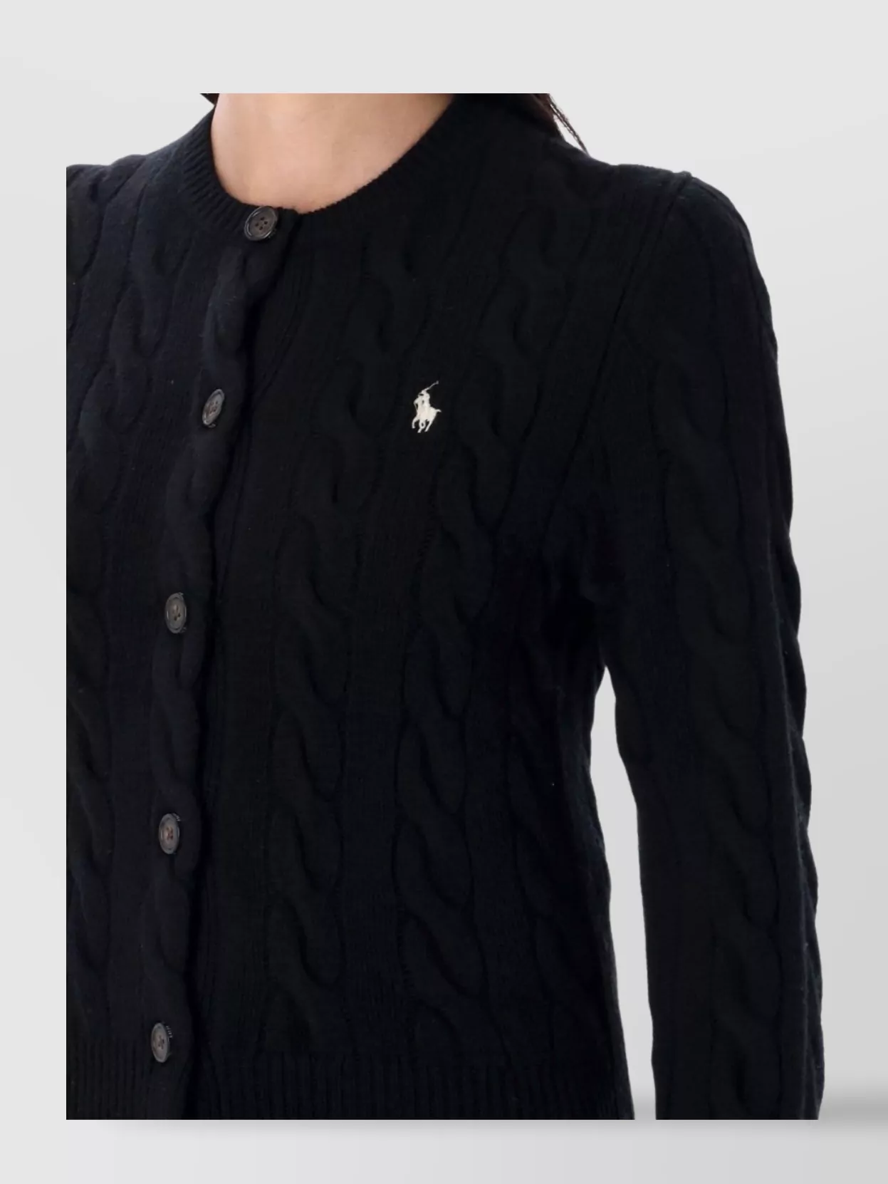 Polo Ralph Lauren Cable Knit Crewneck Cardigan