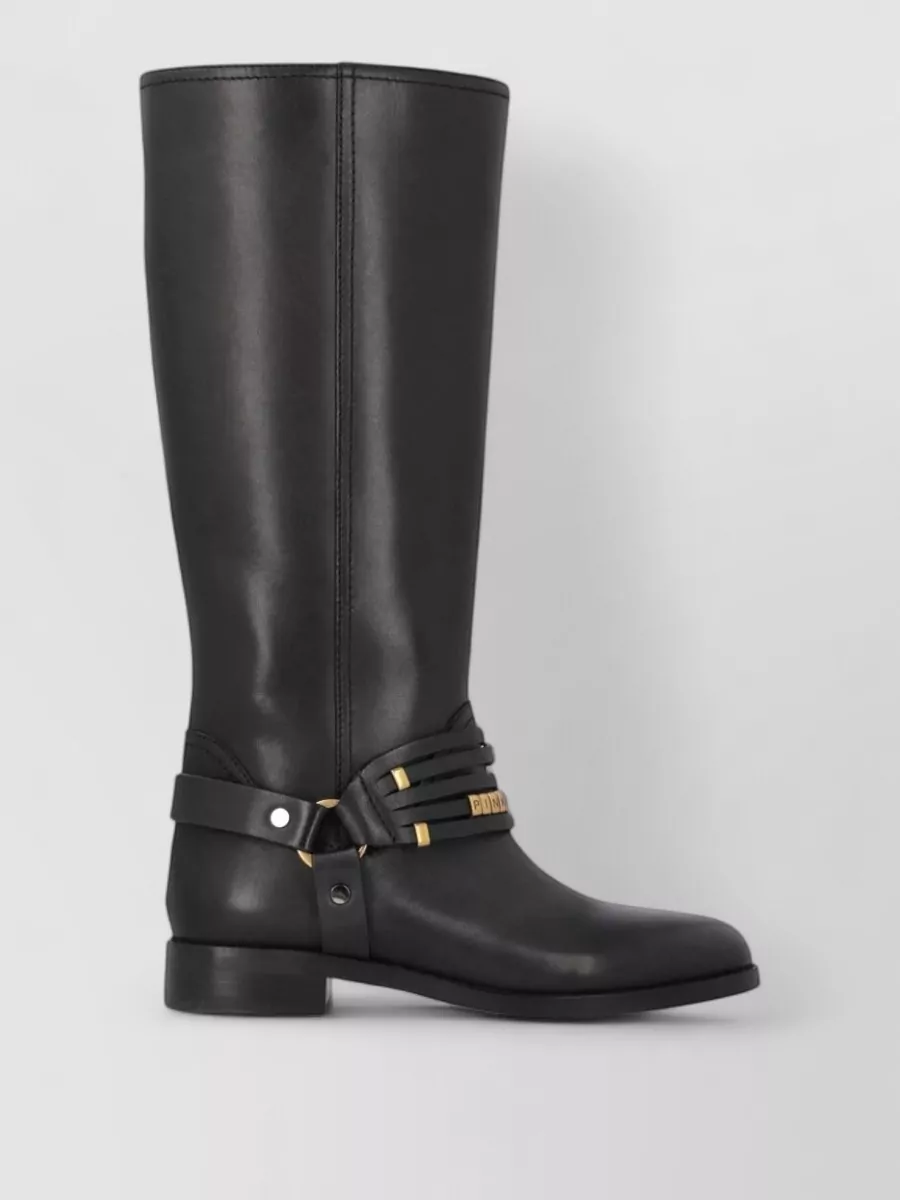 Pinko Leather Ankle Boots