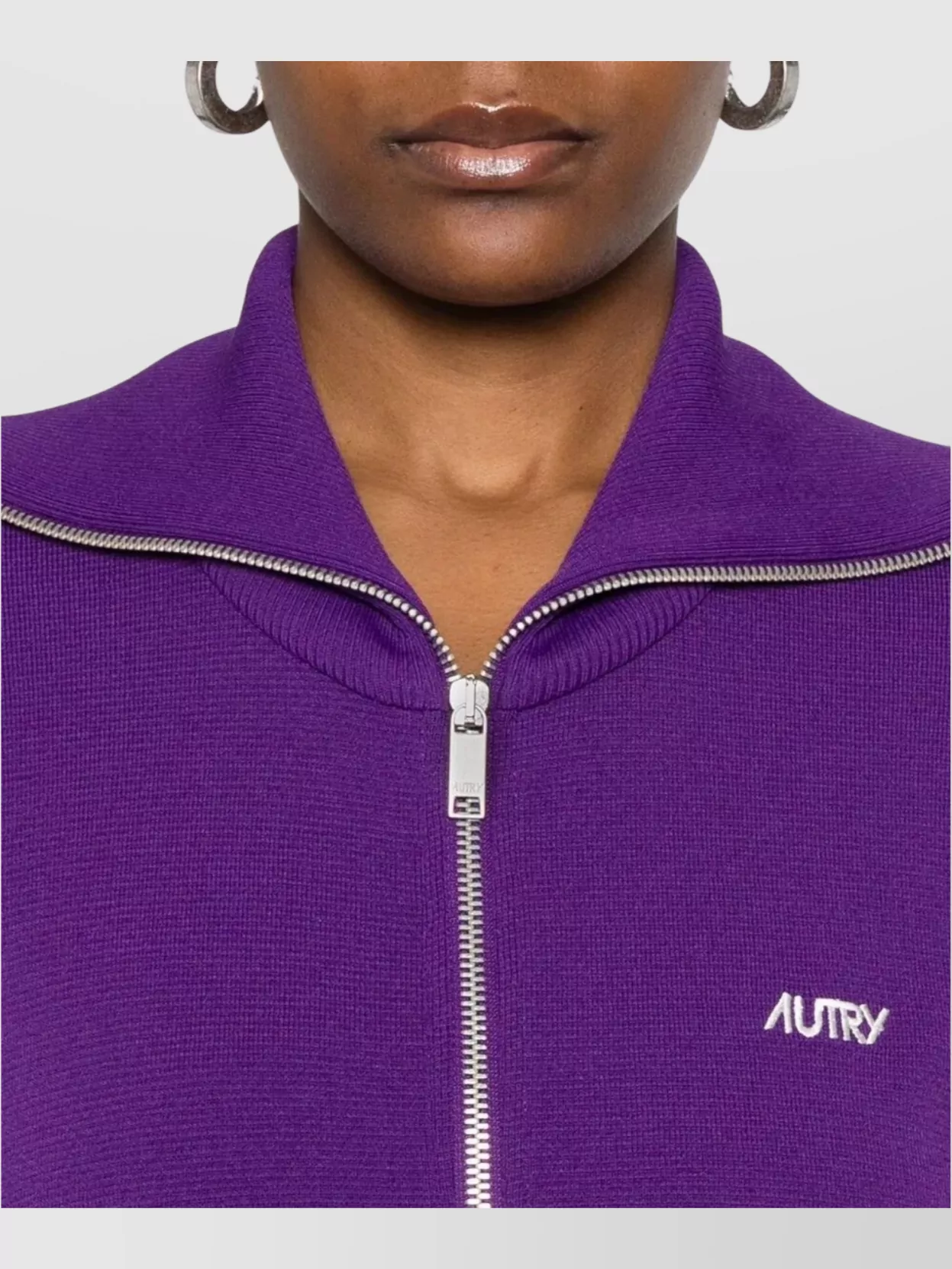 Autry Knitted Track Jacket Stripe Detailing