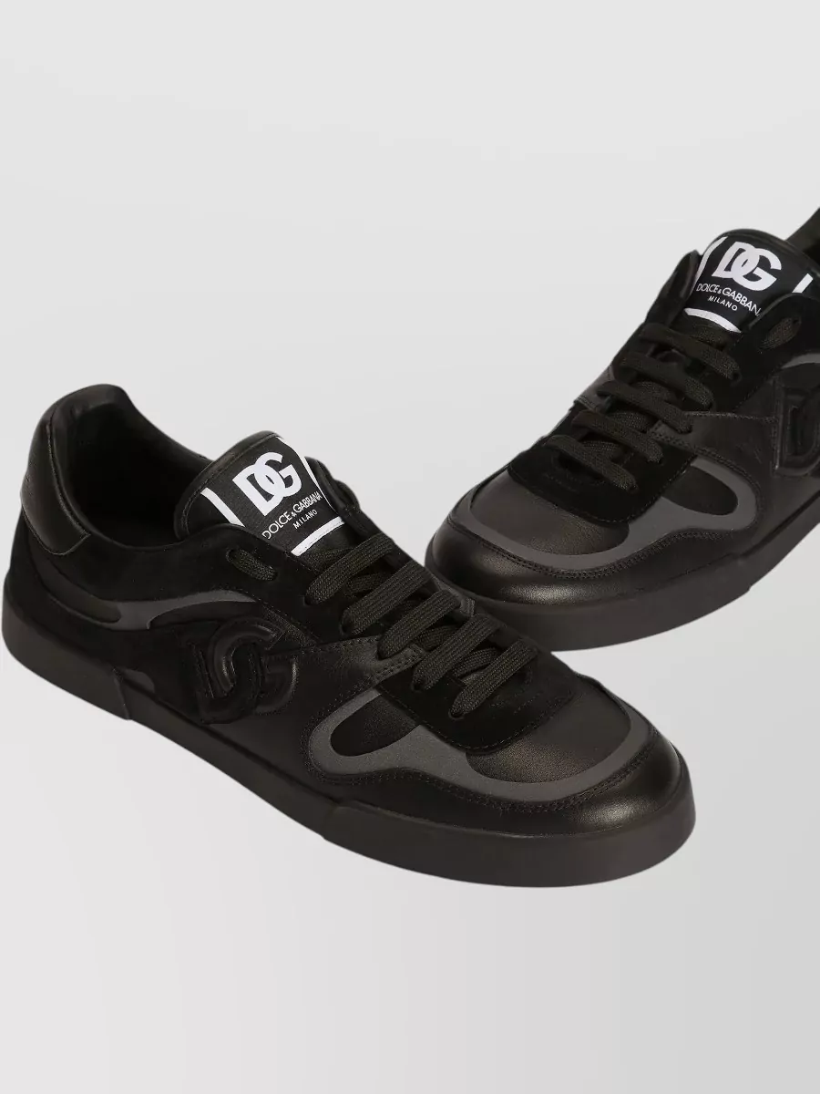Dolce&Gabbana Leather Lace-Up Sneakers