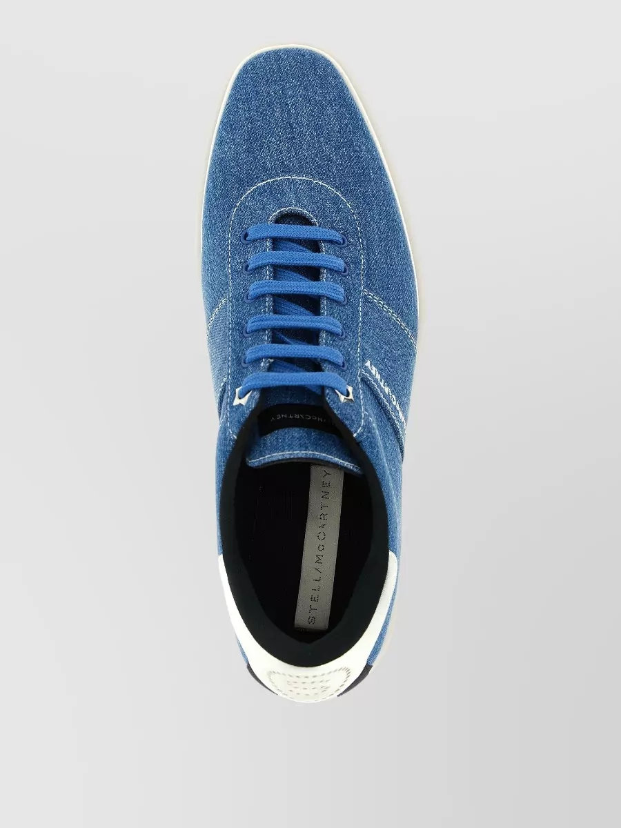 Stella Mccartney Denim Platform Low-Top Sneakers