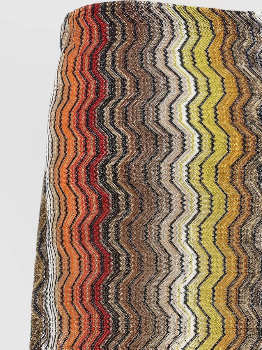 Missoni Greek Zigzag Pattern Skirt