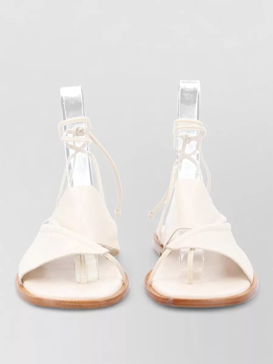 Hereu leather asymmetric sandals
