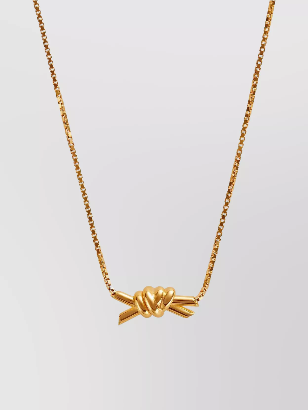 Bottega Veneta Adjustable Length Knot Detail Necklace