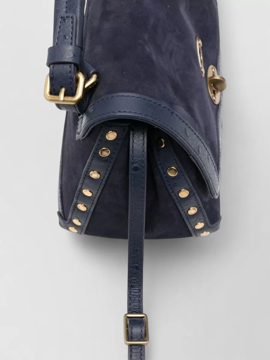 Zanellato Leather Stud-Embellished Shoulder Bag