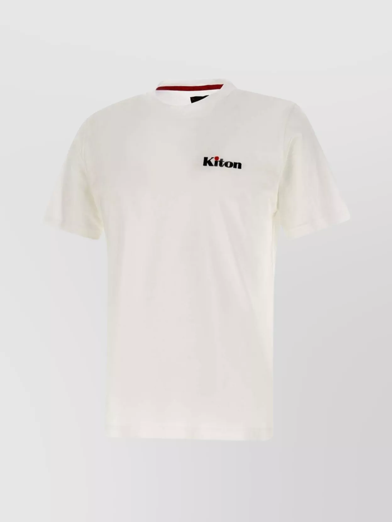 Shop Kiton Regular Fit Cotton Crew Neck T-shirt