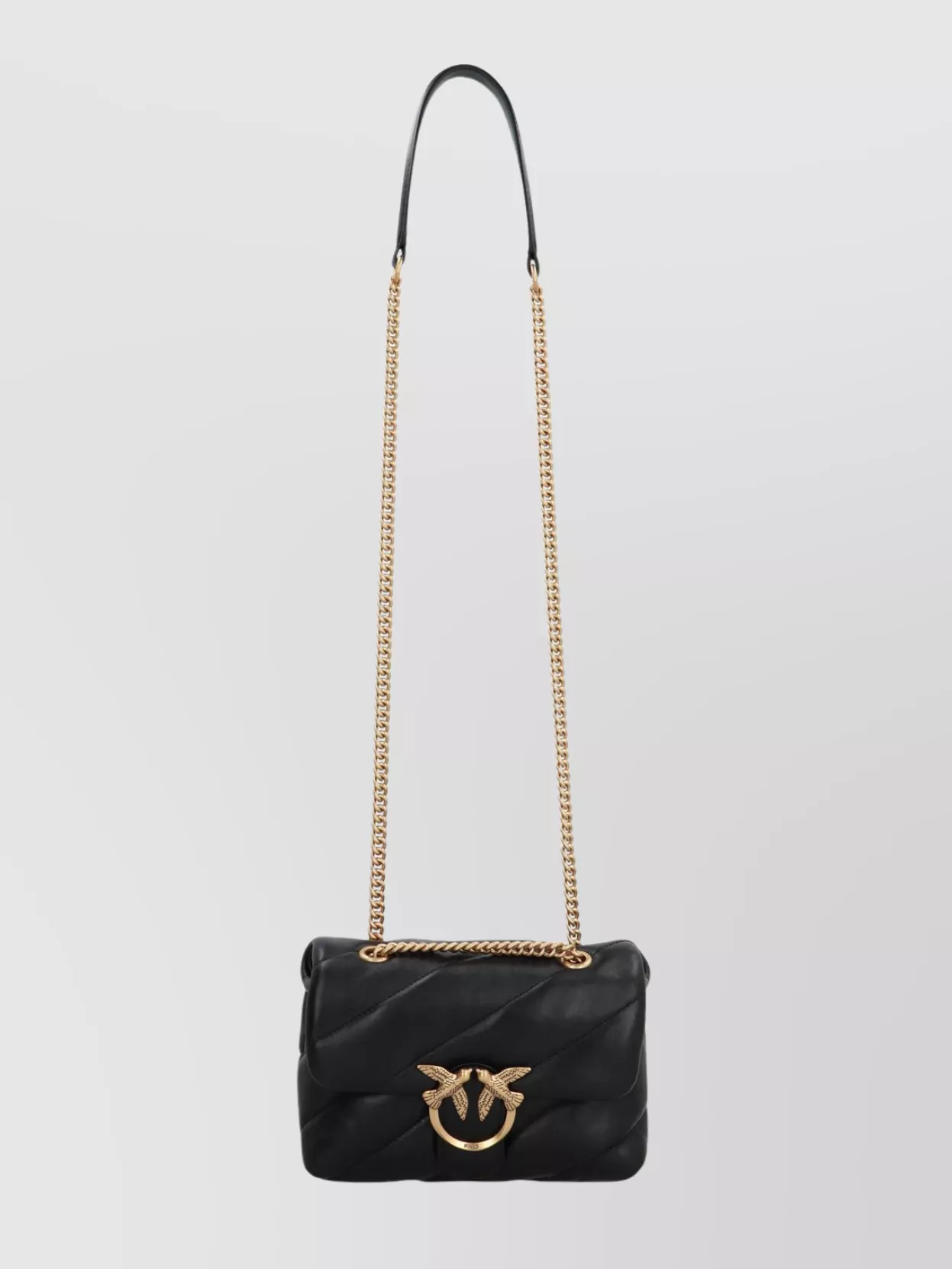 Pinko Love Mini Puff Leather Crossbody Bag