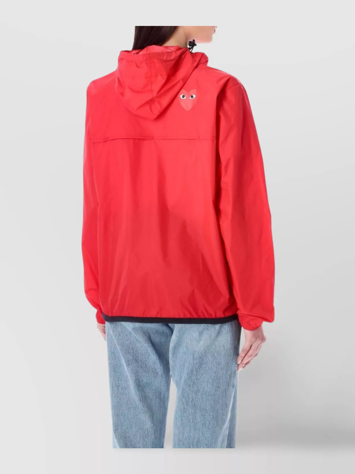 Comme Des Garçons Play Heart Print Zip Jacket Hood