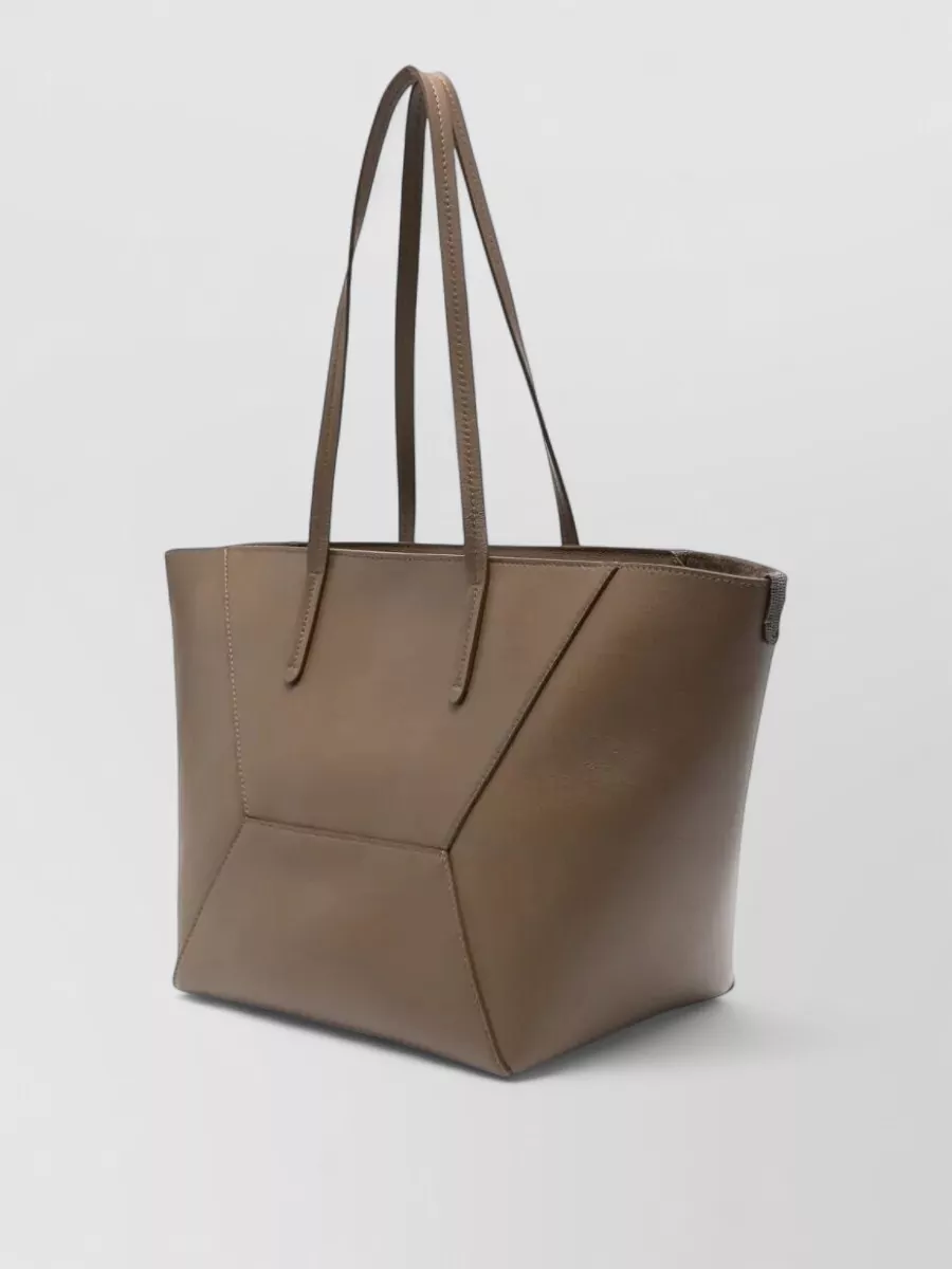 Brunello Cucinelli Leather Tote Bag
