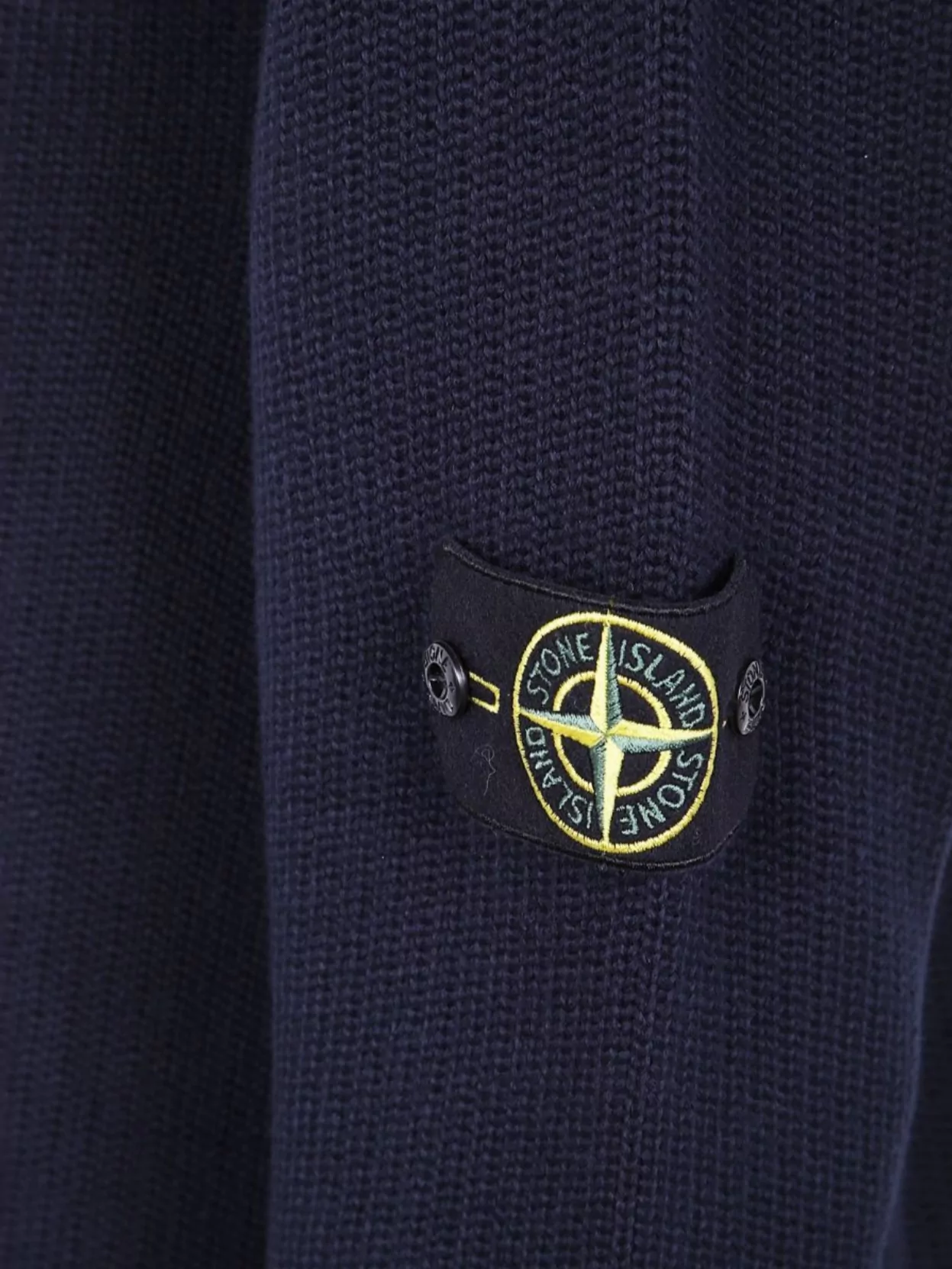 Stone Island Cotton Turtleneck Sweater With Ribbed Cuffs And Hem