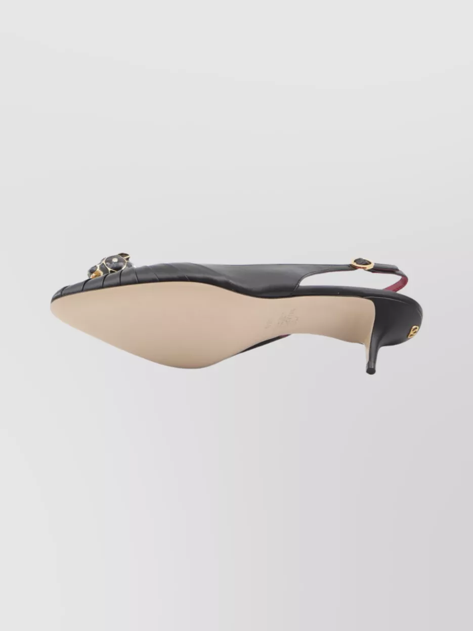 Valentino Garavani Slingback Pumps With Feline Head Detail