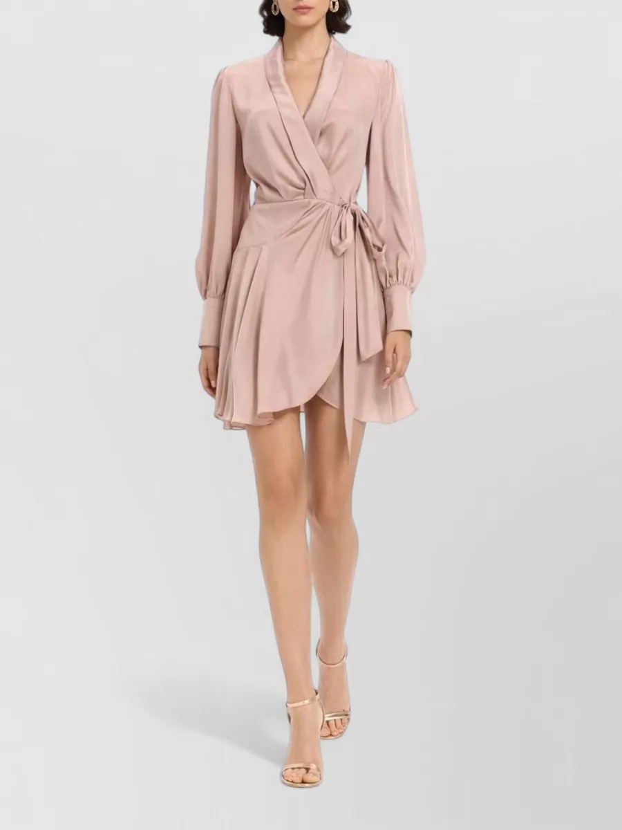 Zimmermann Silk Wrap Mini Dress