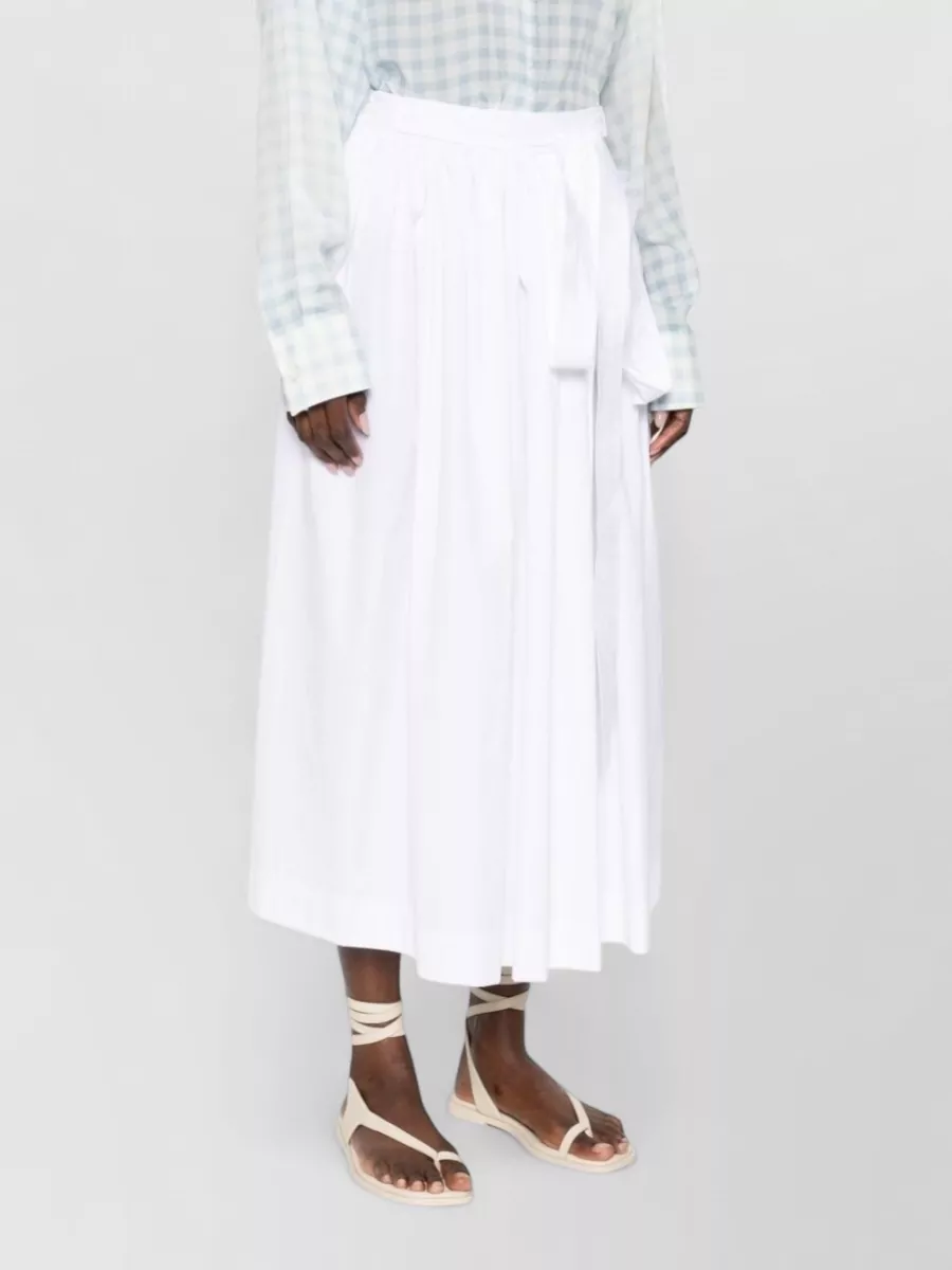 Ermanno Scervino Cotton Skirt High Waist Midi Length