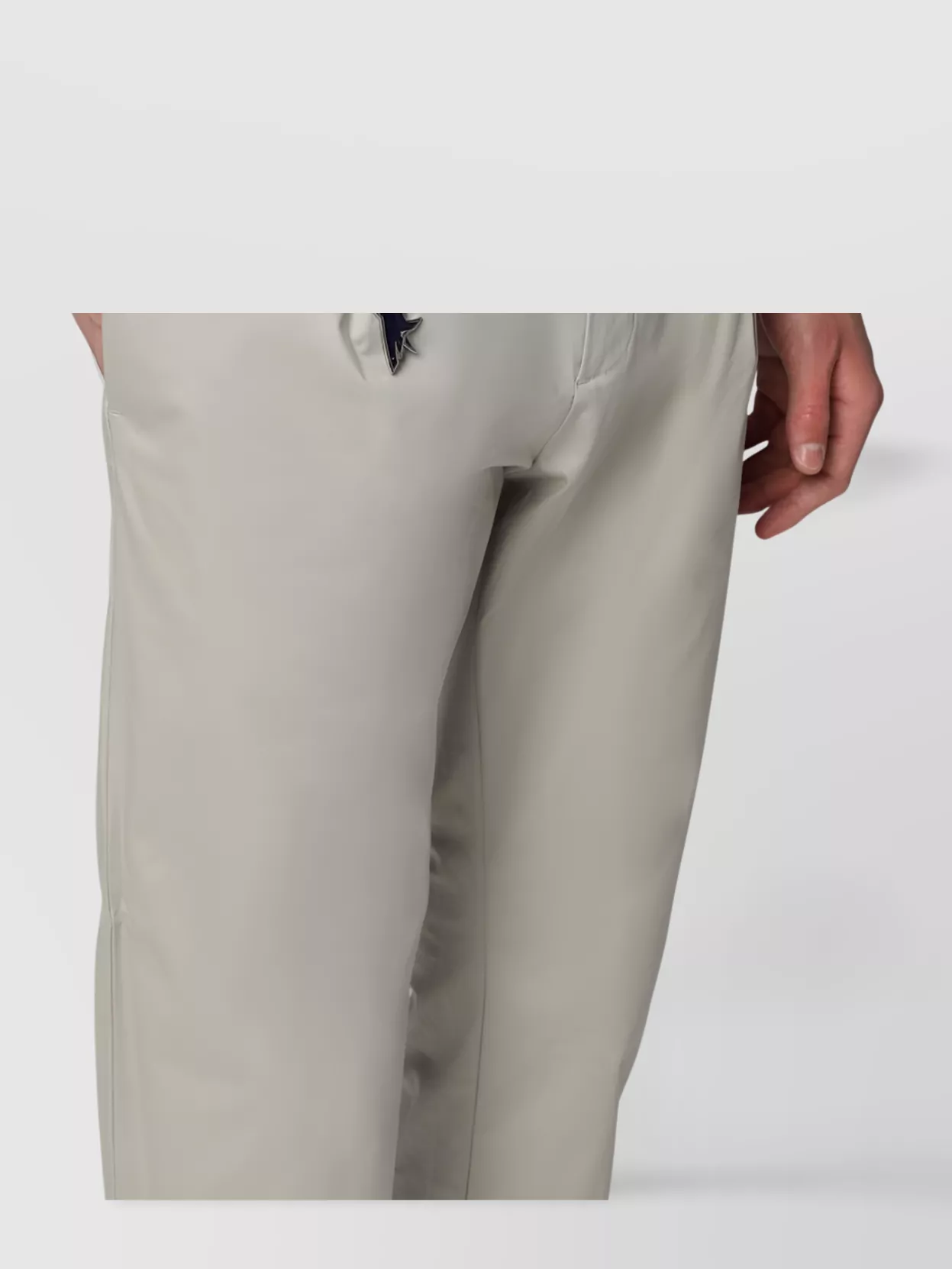 Paul & Shark Cotton Trousers With Charm Key Ring