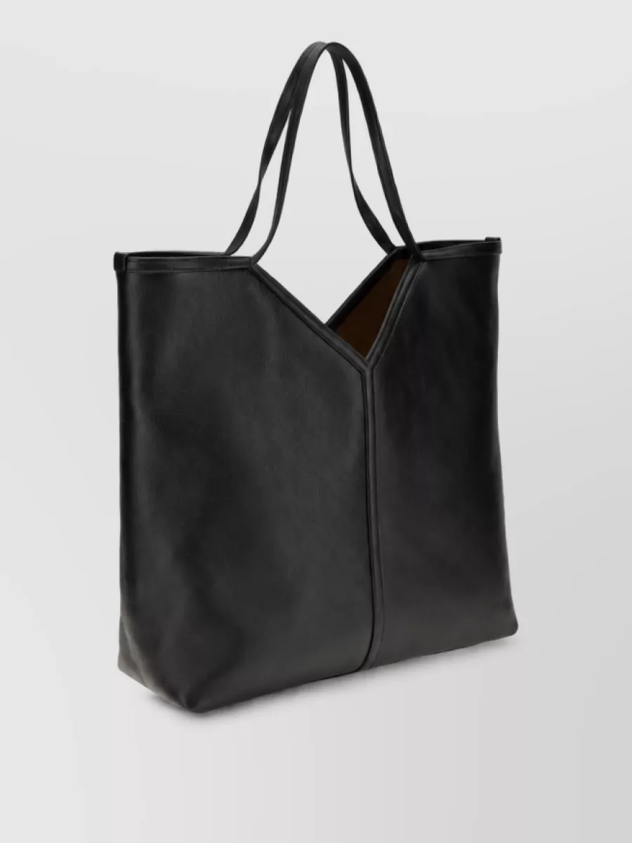 Saint Laurent Calf Leather Tote Bag