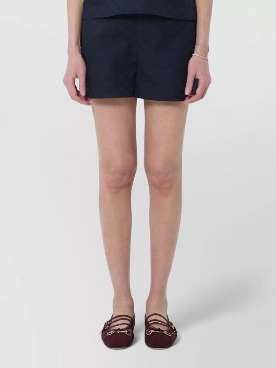 Gucci Mid-Rise Wide-Leg Shorts