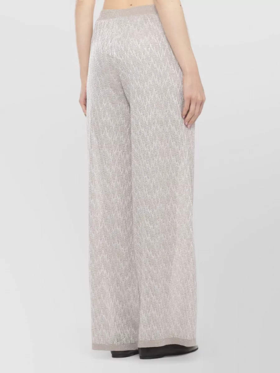 D.exterior Wide-Leg Knitted Trousers