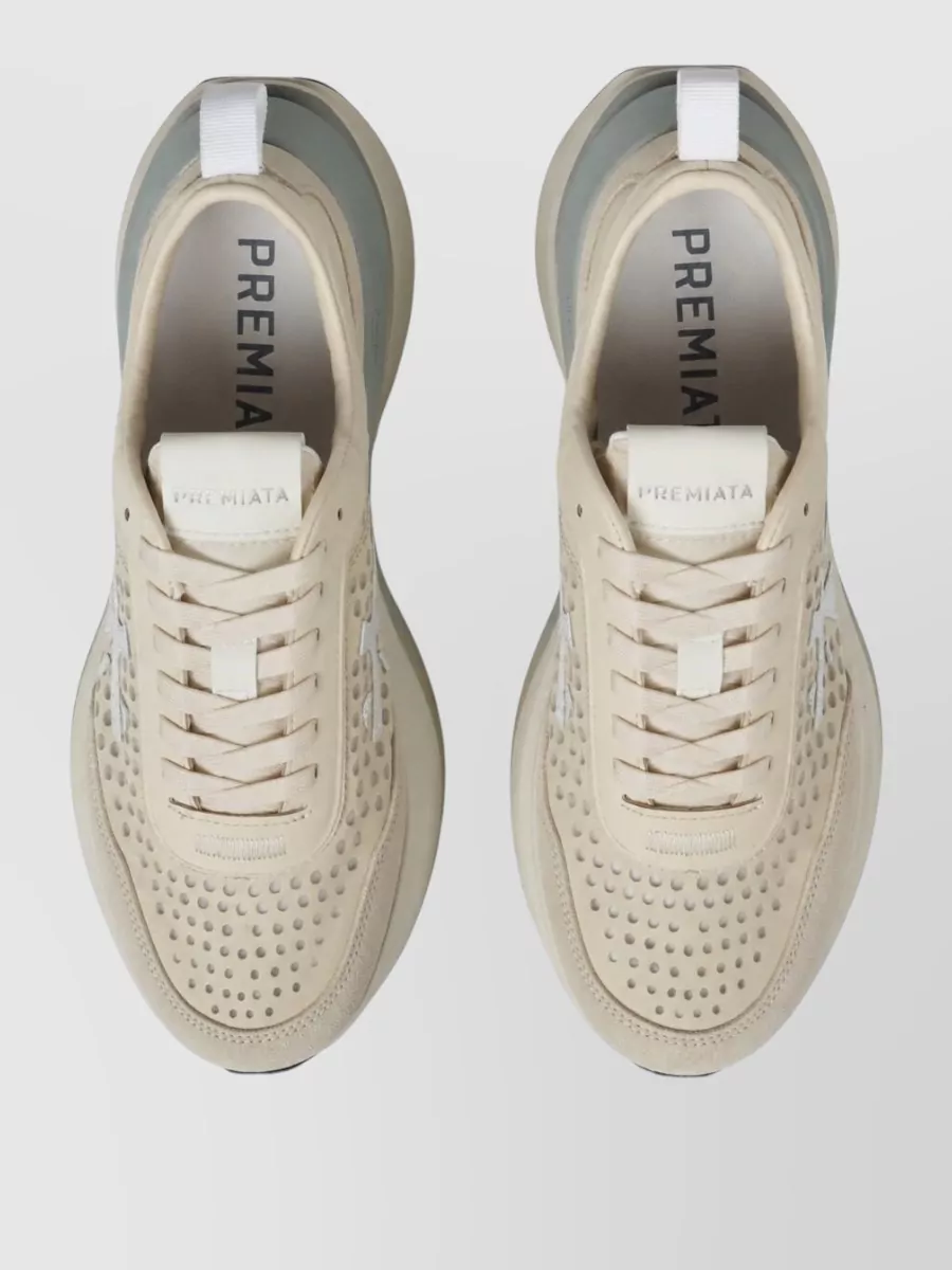 Premiata Leather Low-Top Sneakers