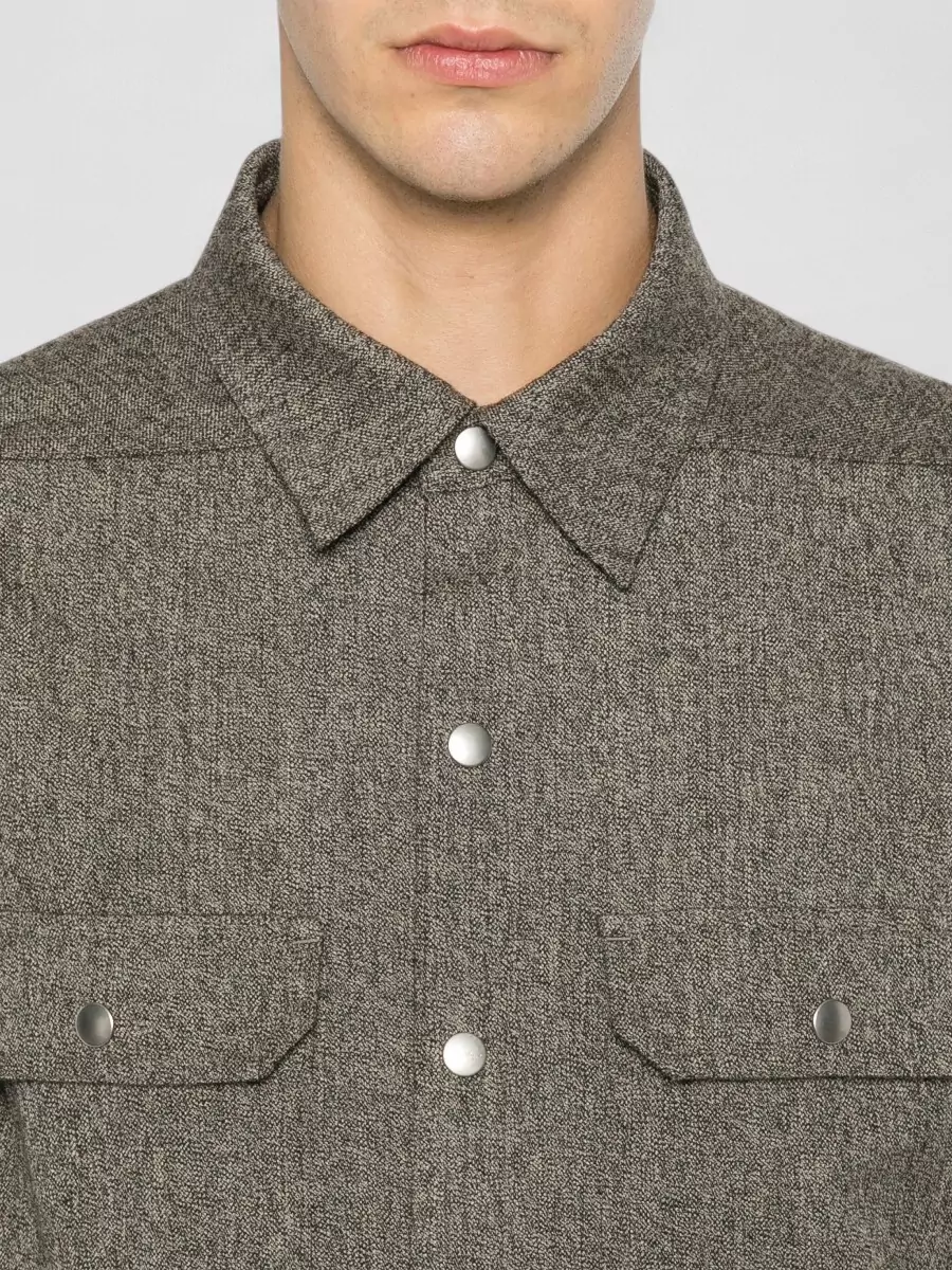 Rick Owens Wool Shirt Jacket