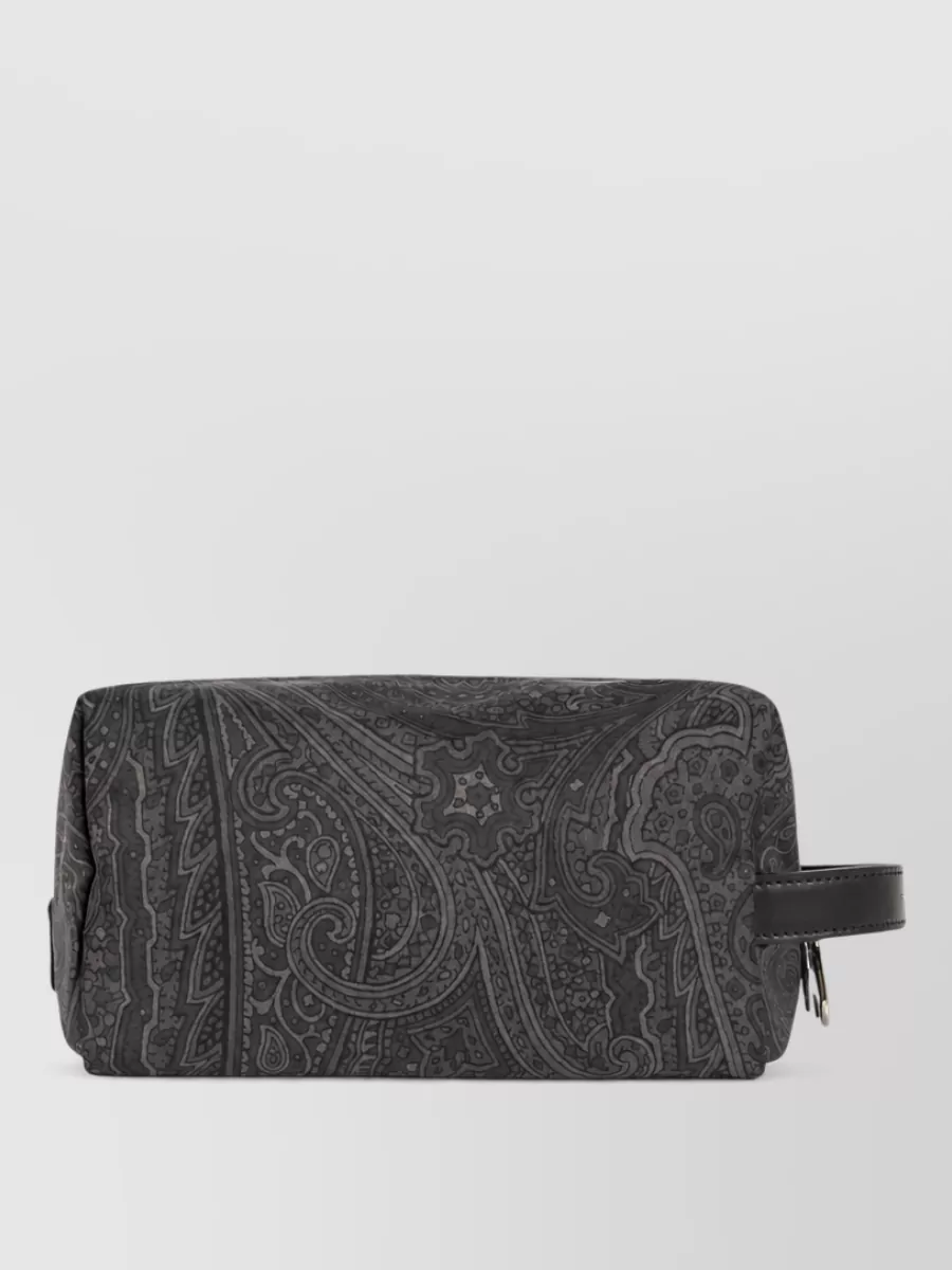 Etro Printed nylon clutch bag