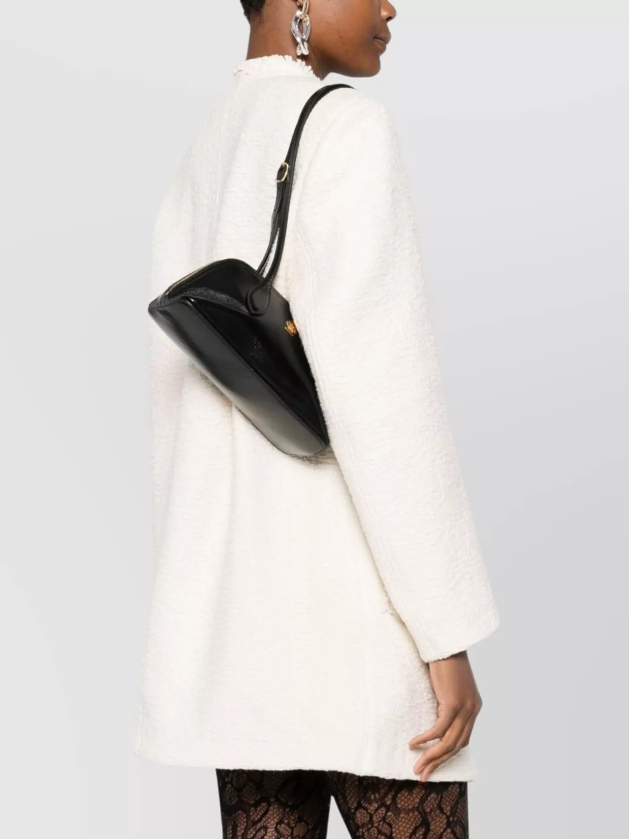 Bally Leather Shoulder Bag Adjustable Strap