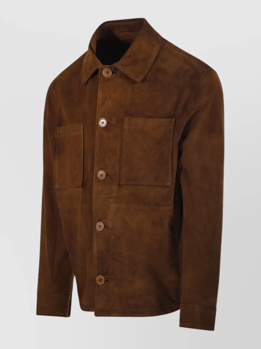 Salvatore Santoro Shearling Leather Coat