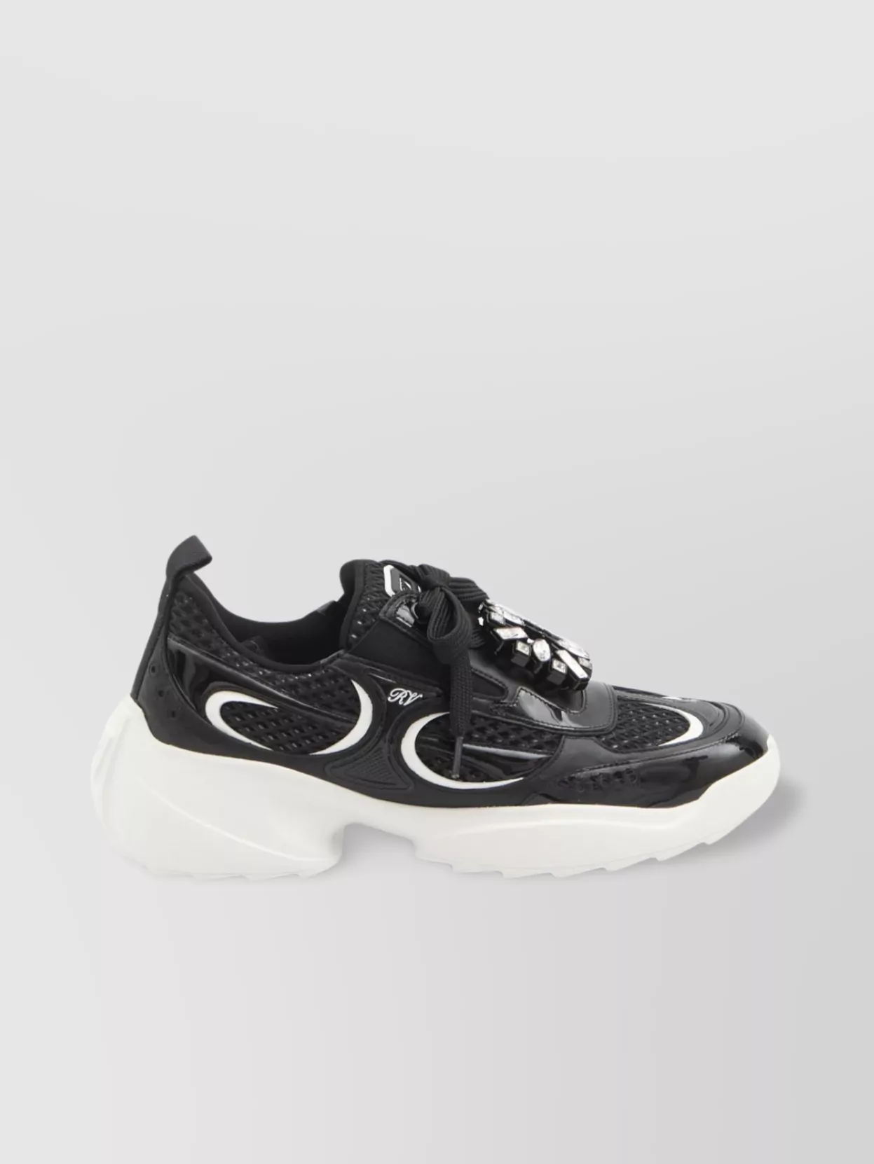 Roger Vivier Run Crystal Buckle Sneakers