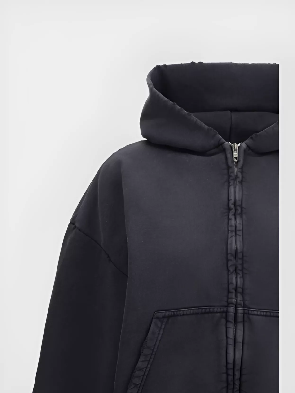 Balenciaga Vintage Zip-Up Hoodie Pockets