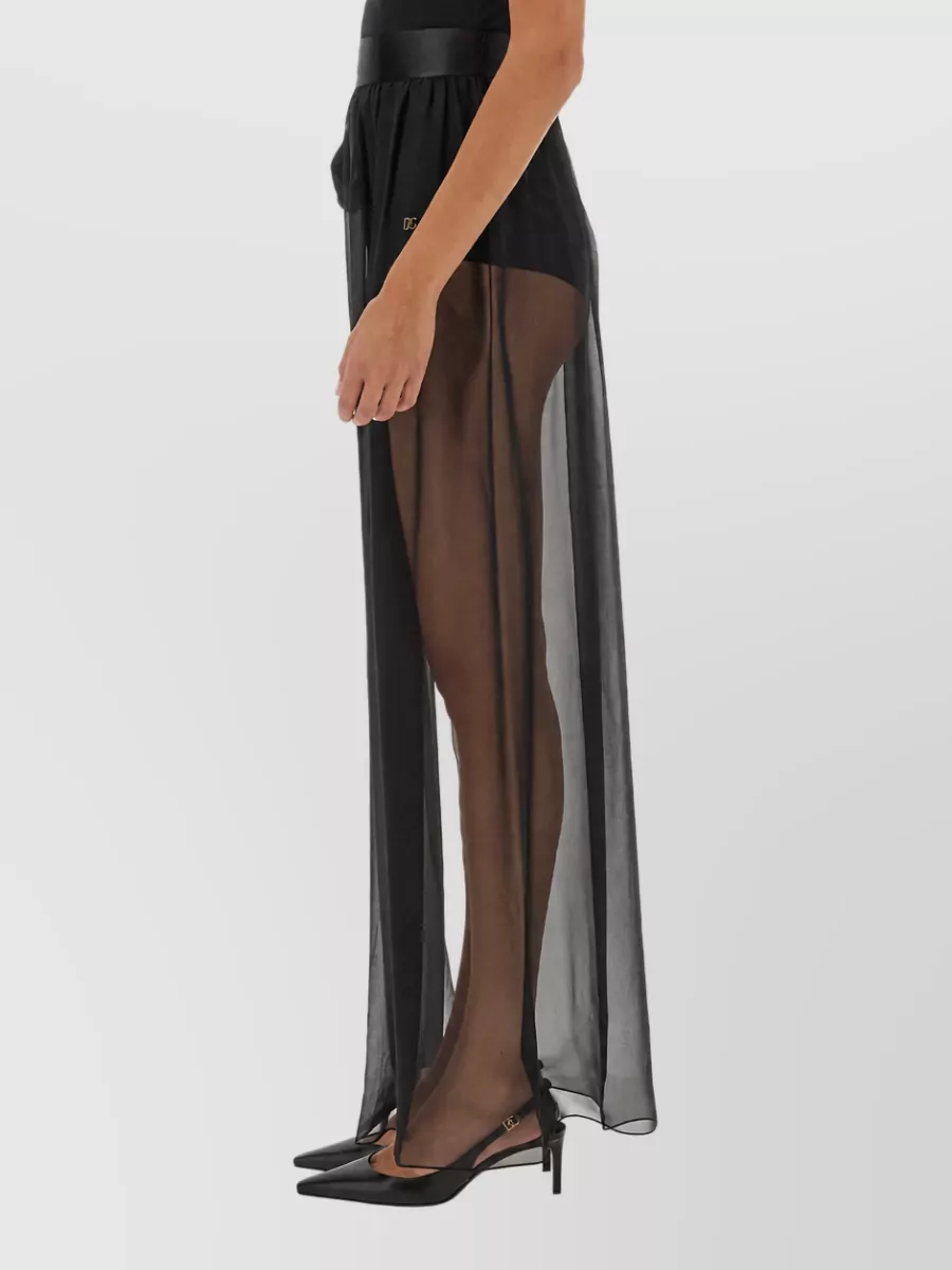Dolce&Gabbana silk chiffon maxi skirt