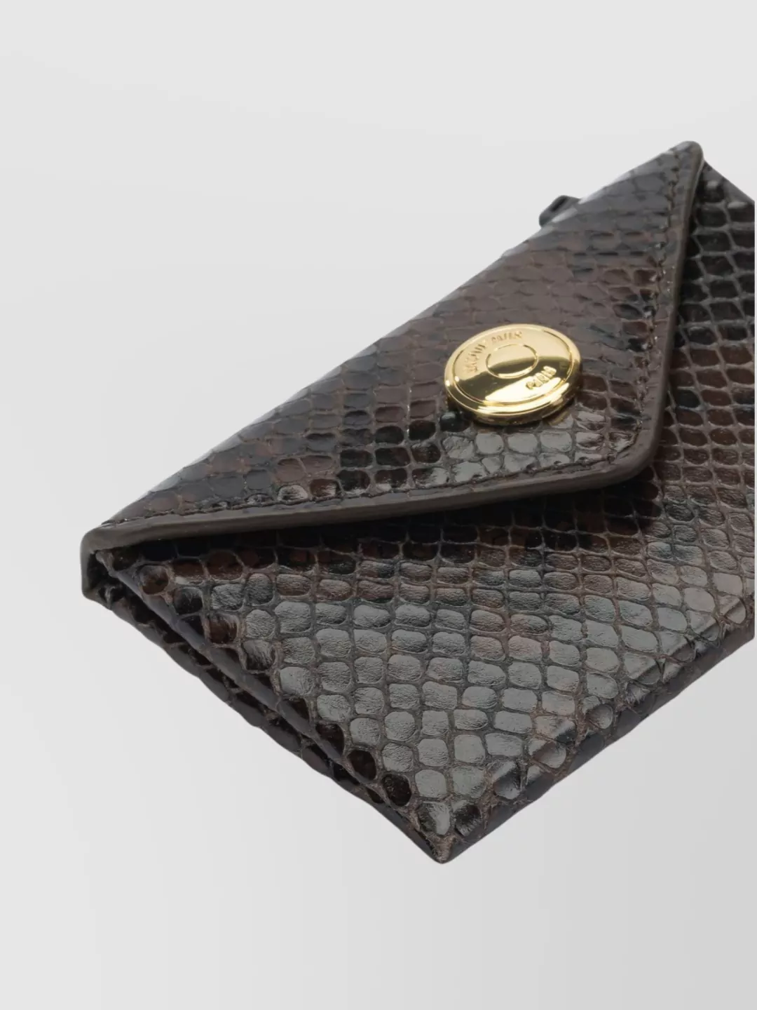 Jacquemus Snake Pattern Card Holder With Gold-Tone Hardware