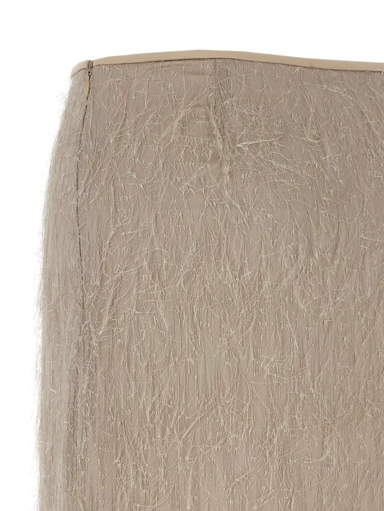 Peserico Textured Sheer Overlay Jacquard Skirt