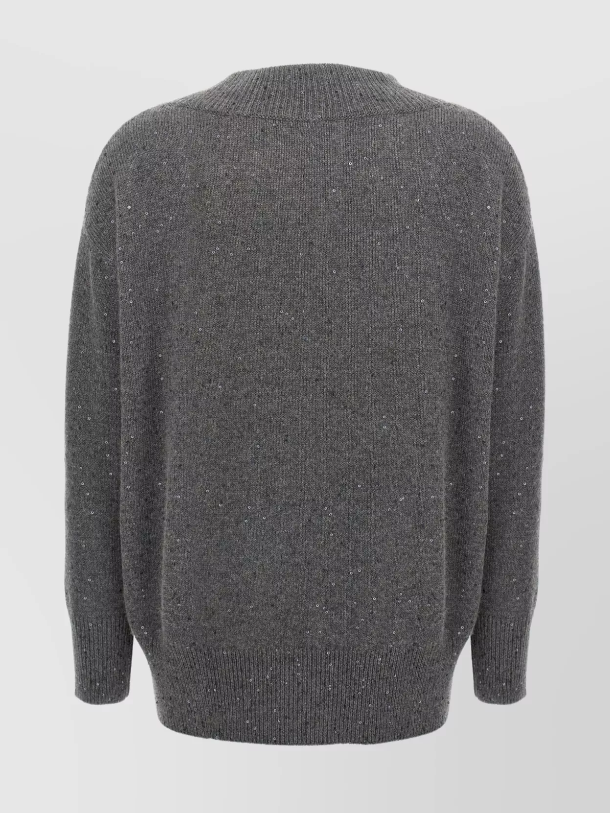 Brunello Cucinelli Sequin Embellished V-Neck Knitwear