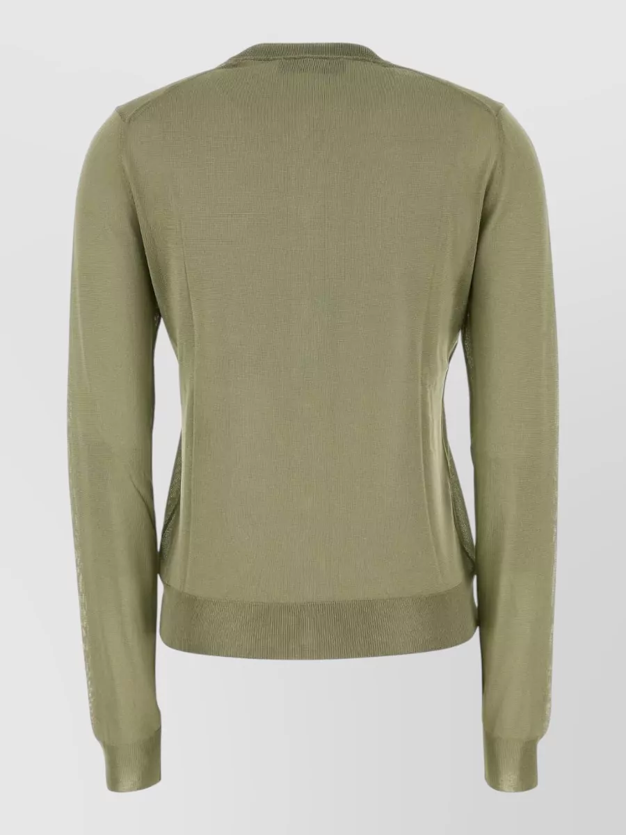 Fendi Ribbed Slim-Fit Long-Sleeve Cardigan
