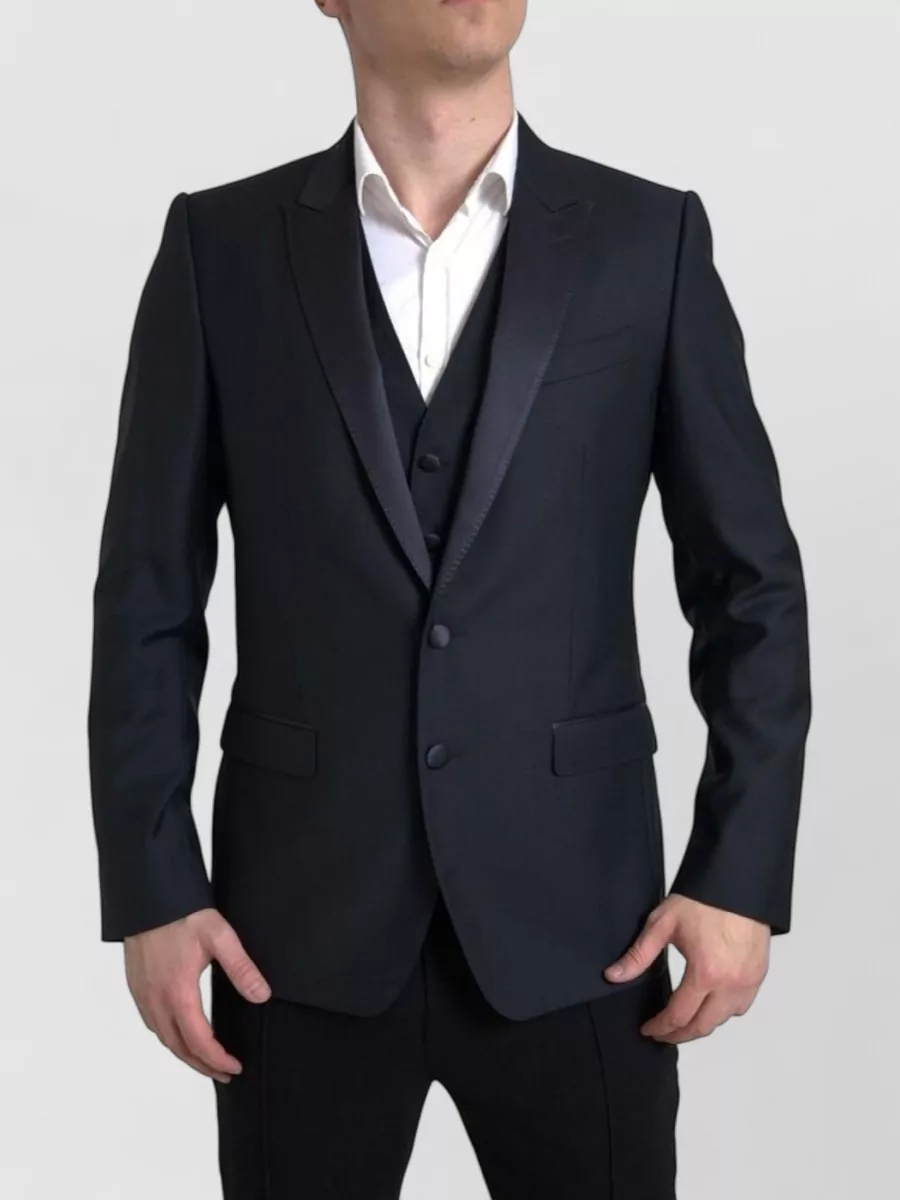 Dolce&Gabbana Wool Silk Single Breasted Suit