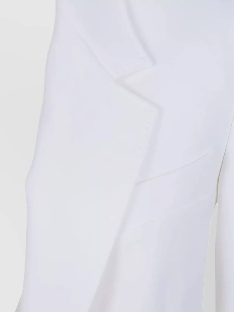 S Max Mara Mstbosco Jacket Notch Lapels Flap Pockets