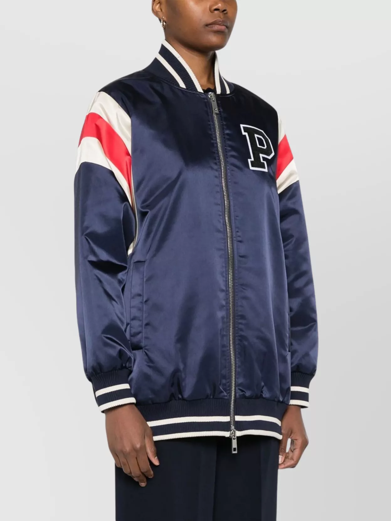 Parosh Ribbed Bomber Jacket