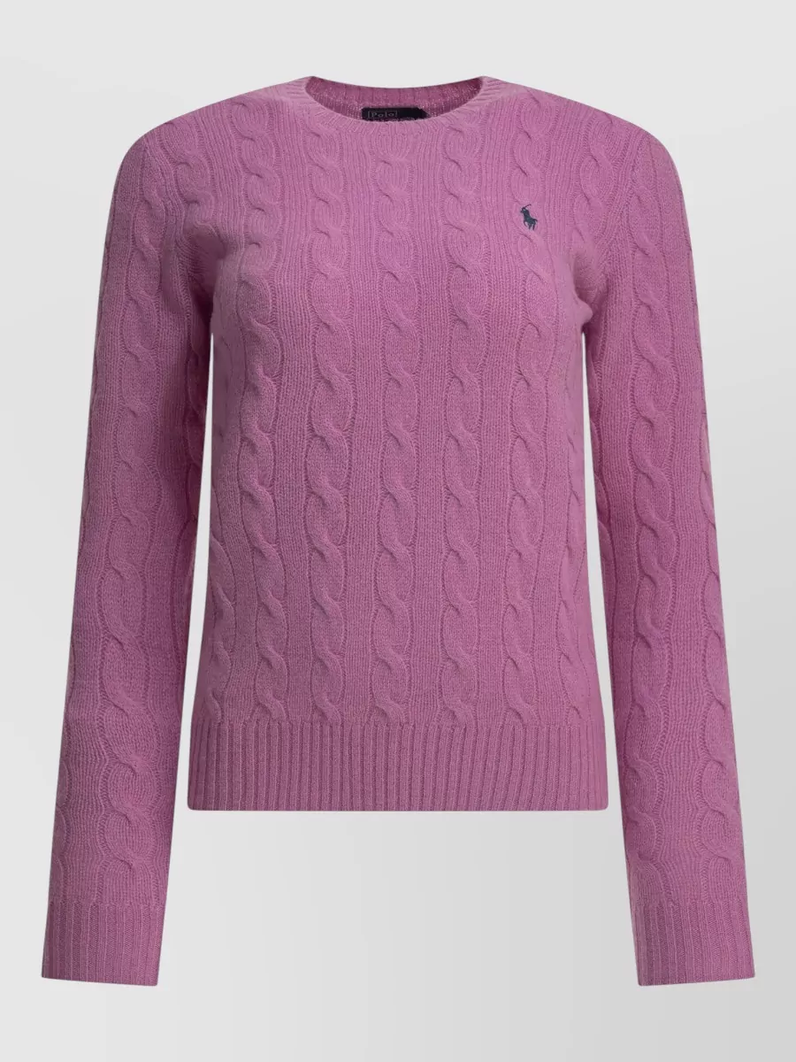Polo Ralph Lauren cashmere wool logo-embroidered crew-neck sweater