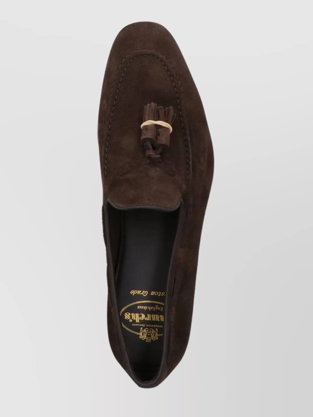 Church's Almond Toe Suede Finish Tassel Loafers